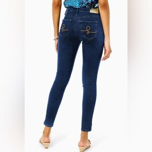 Women’s LILLY PULITZER Eagan High Rise Super Skinny Jean- Bennet Wash. Size 6